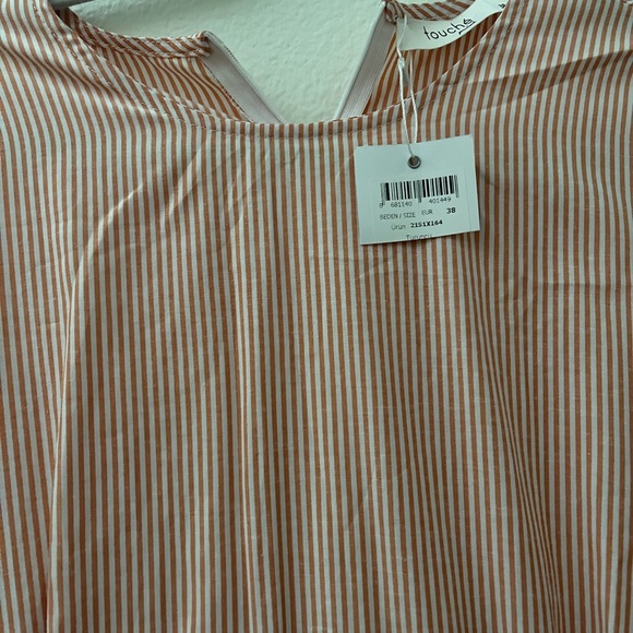 Touché Prive striped poplin shirt dress size 38 NWT modest and hijab friendly - Picture 6 of 6